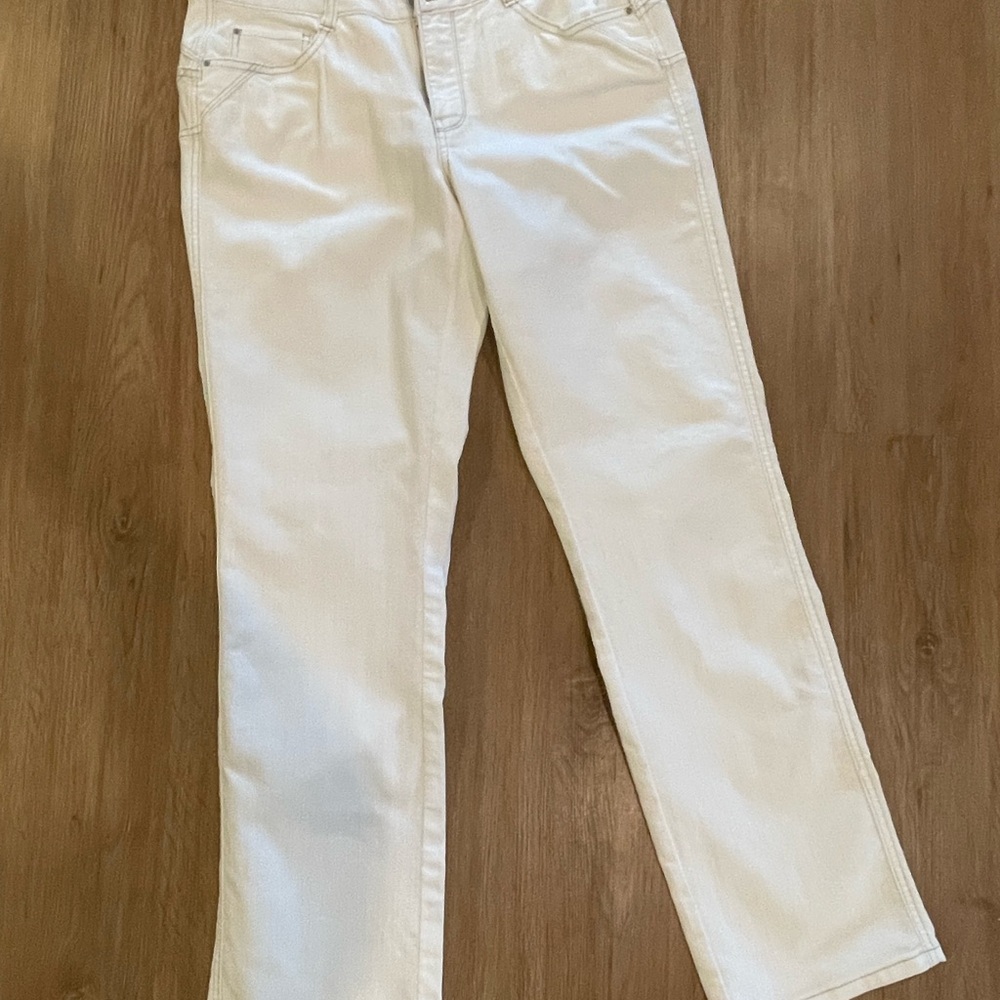 Denver Hayes White Straight Leg Jeans Classic Style